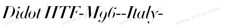 Didot HTF-M96--Italy字体转换